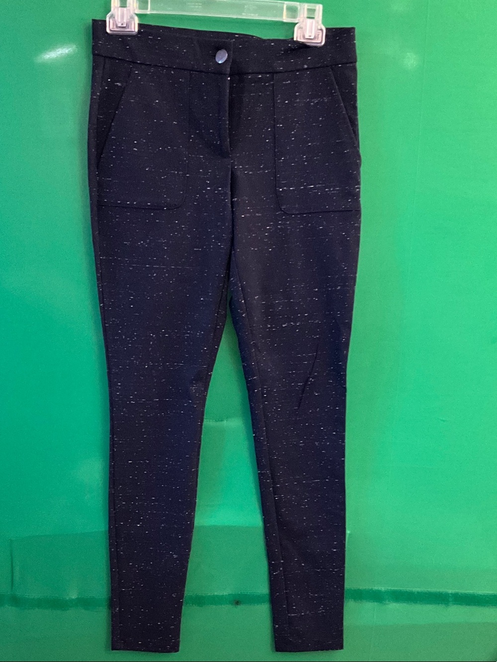 LOFT Dark Navy Speckled Ponte Skinny Trouser for Women